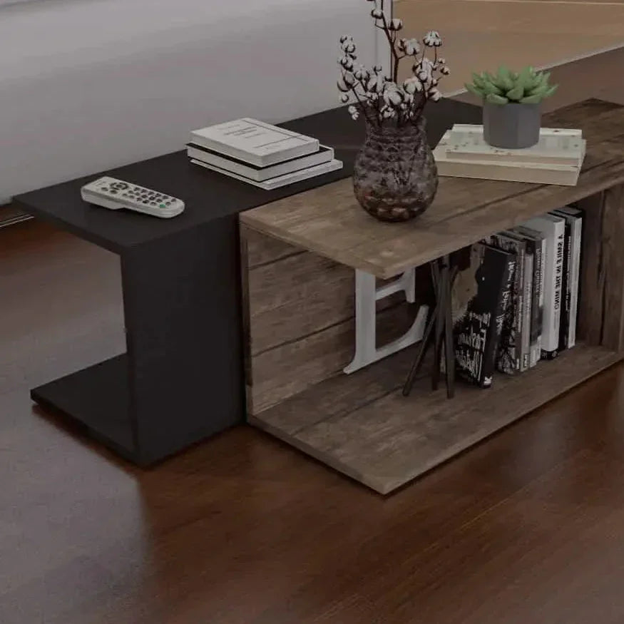 ترابيزة قهوة مزدوجة، 90*60*35 سم