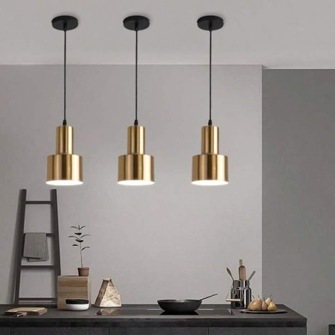 نجفة معدن، 60*80 سم - ذهبي