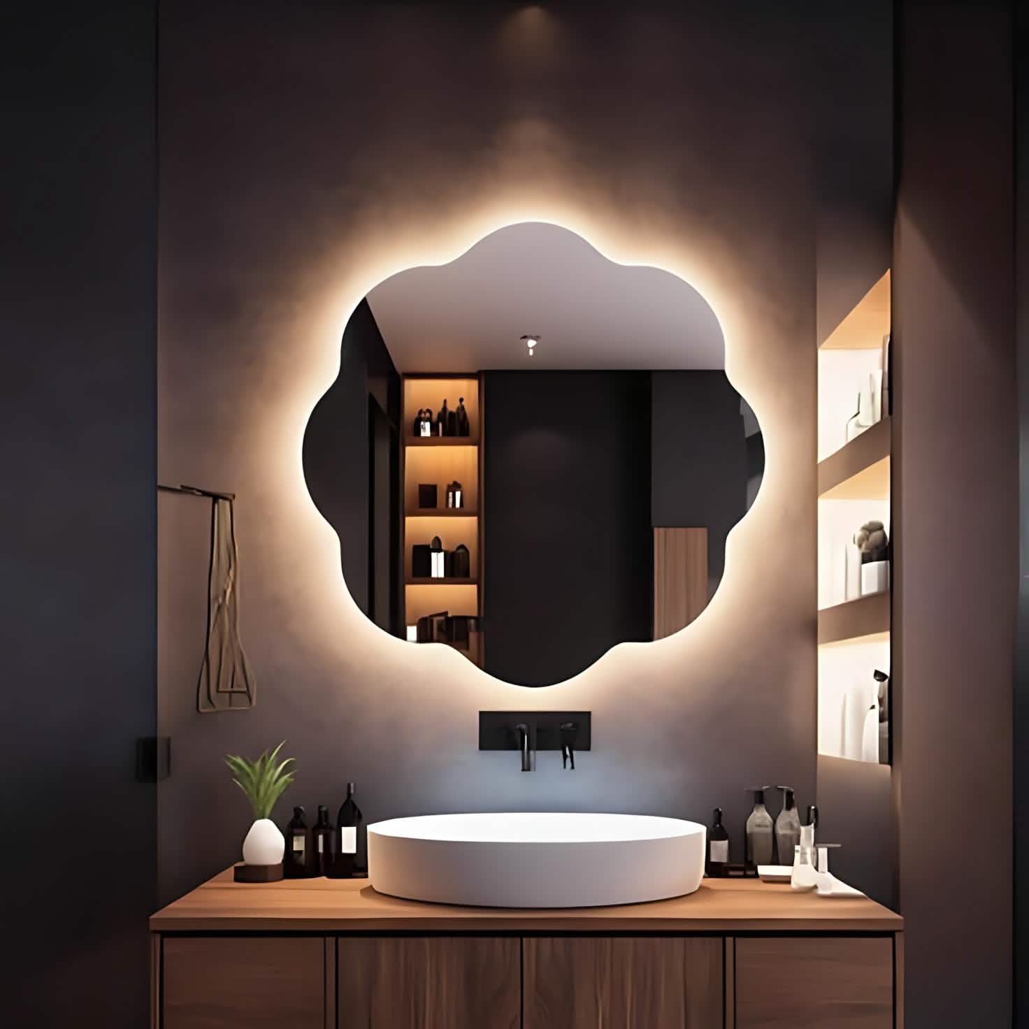 مرايا ليد، 70*70 سم