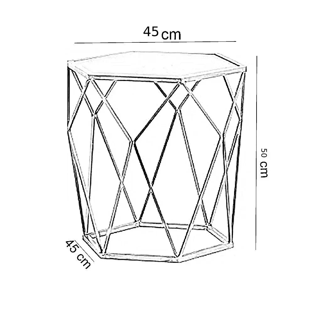 ترابيزة جانبية معدن، 45*45*50 سم