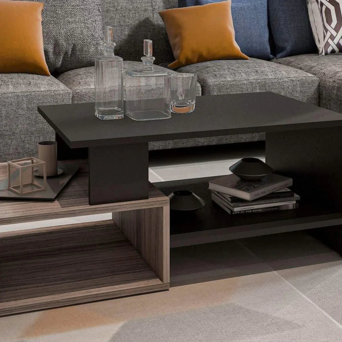 ترابيزة قهوة ام دي اف، 100*50*40 سم