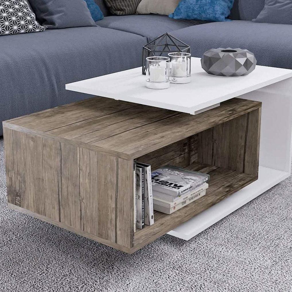 ترابيزة قهوة ام دي اف، 100*50*42 سم