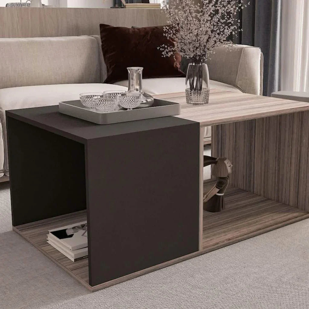 ترابيزة قهوة ام دي اف، 100*60*40 سم