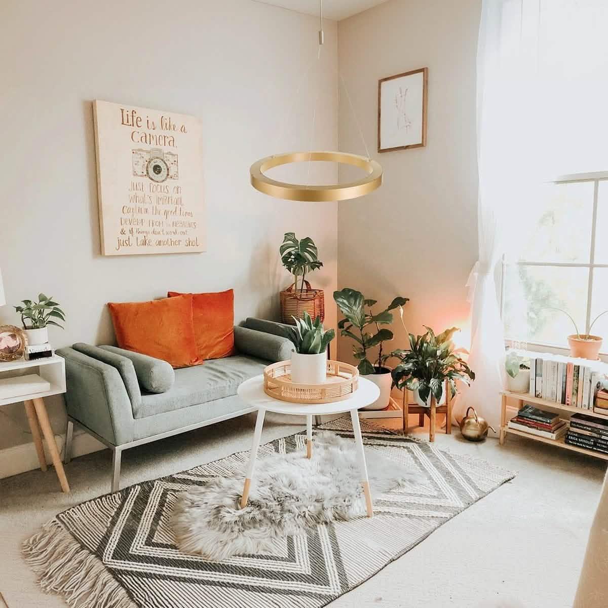 نجفة ستيل و كريستال، 60*90 سم - ذهبي