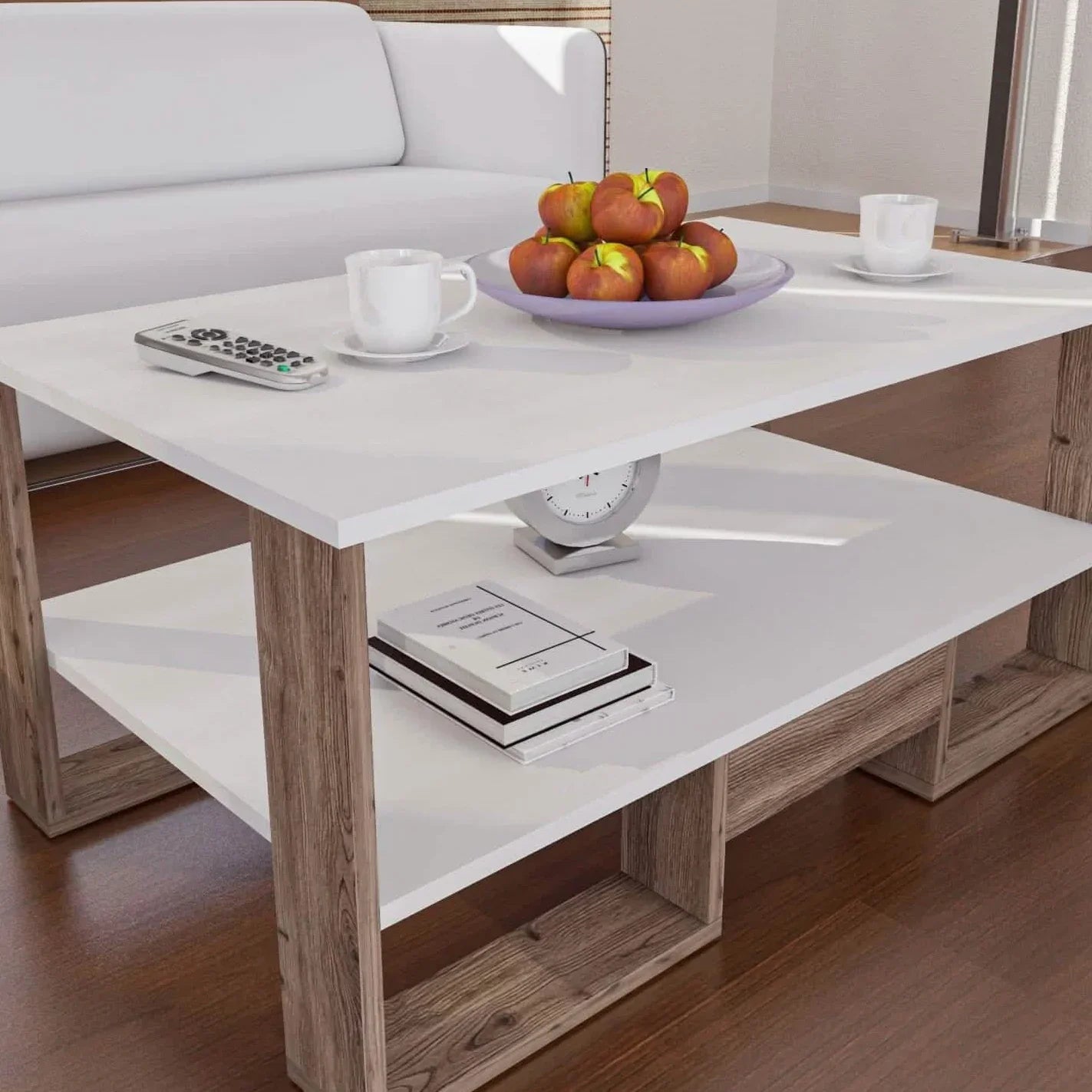 ترابيزة قهوة ام دي اف، 100*60*45 سم