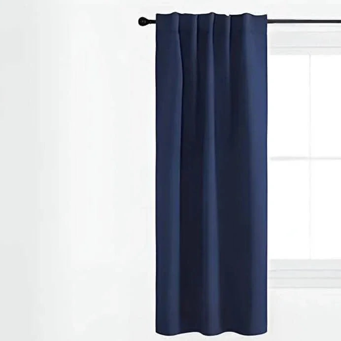 ستارة لون أزرق غامق 132*160 سم - CART87 - Homix