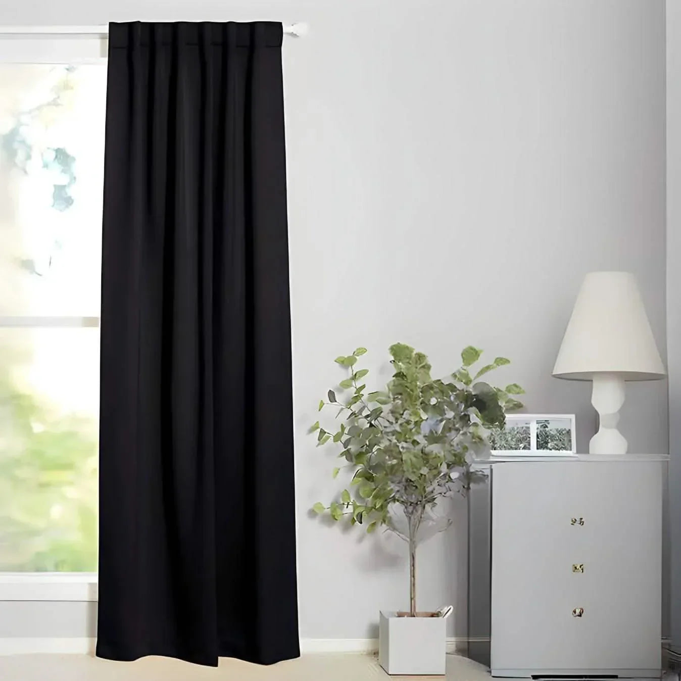 ستارة لون أسود 140*240 سم - CART97 - Homix