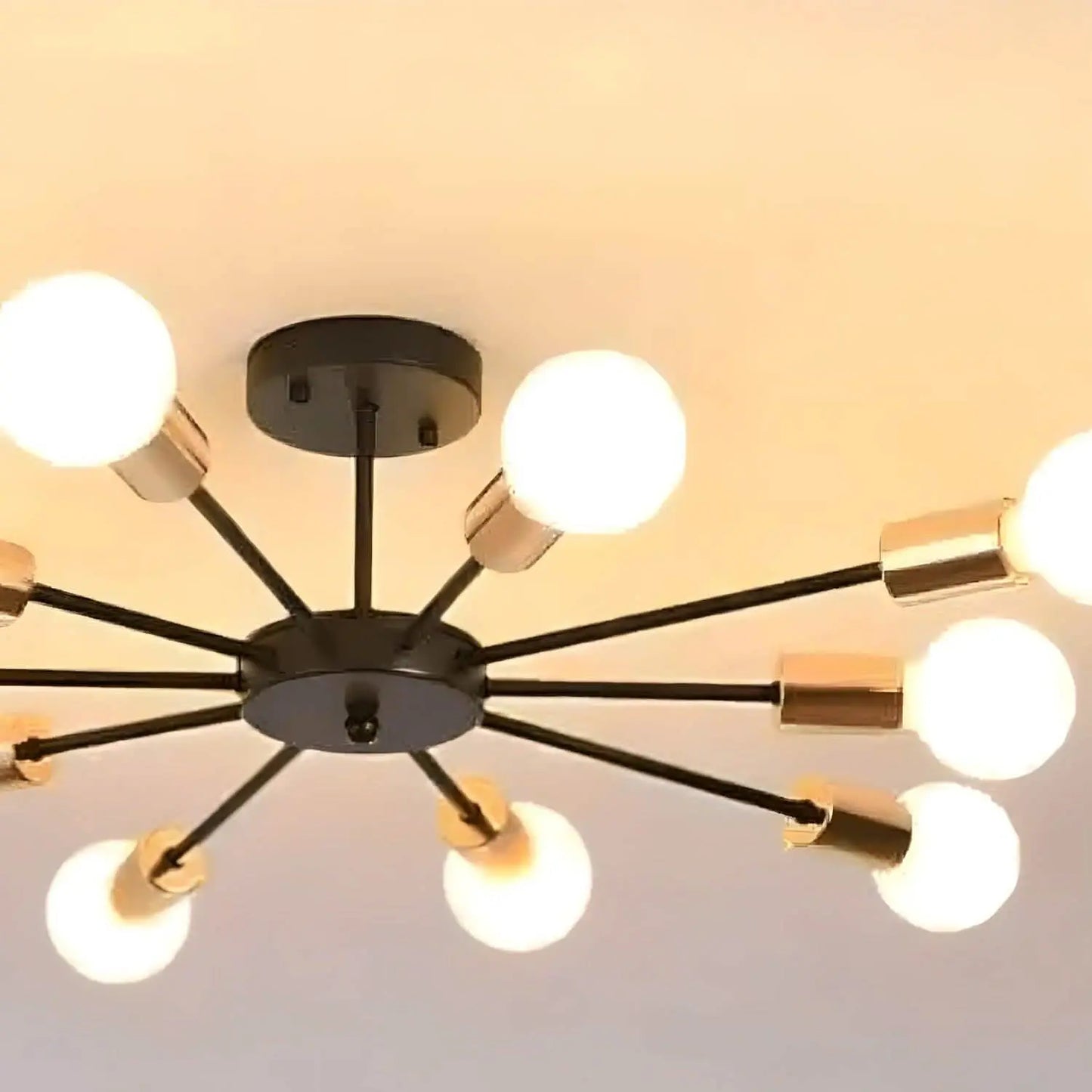 نجفة معدن 10 لمبات 80*35 سم - YLG249 Y-Lights