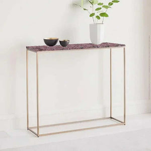 كونسول معدن بسطح جرانيت، 100*30*90 سم