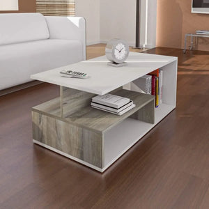 تسوق الأن من هومكس ترابيزة قهوة ام دي اف 100*50*40 سم - ZAT13 بأفضل سعر وأفضل جودة