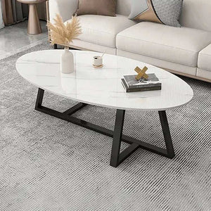 ترابيزة قهوة معدن بسطح جرانيت 100*50*45 سم - LUS31 - Homix