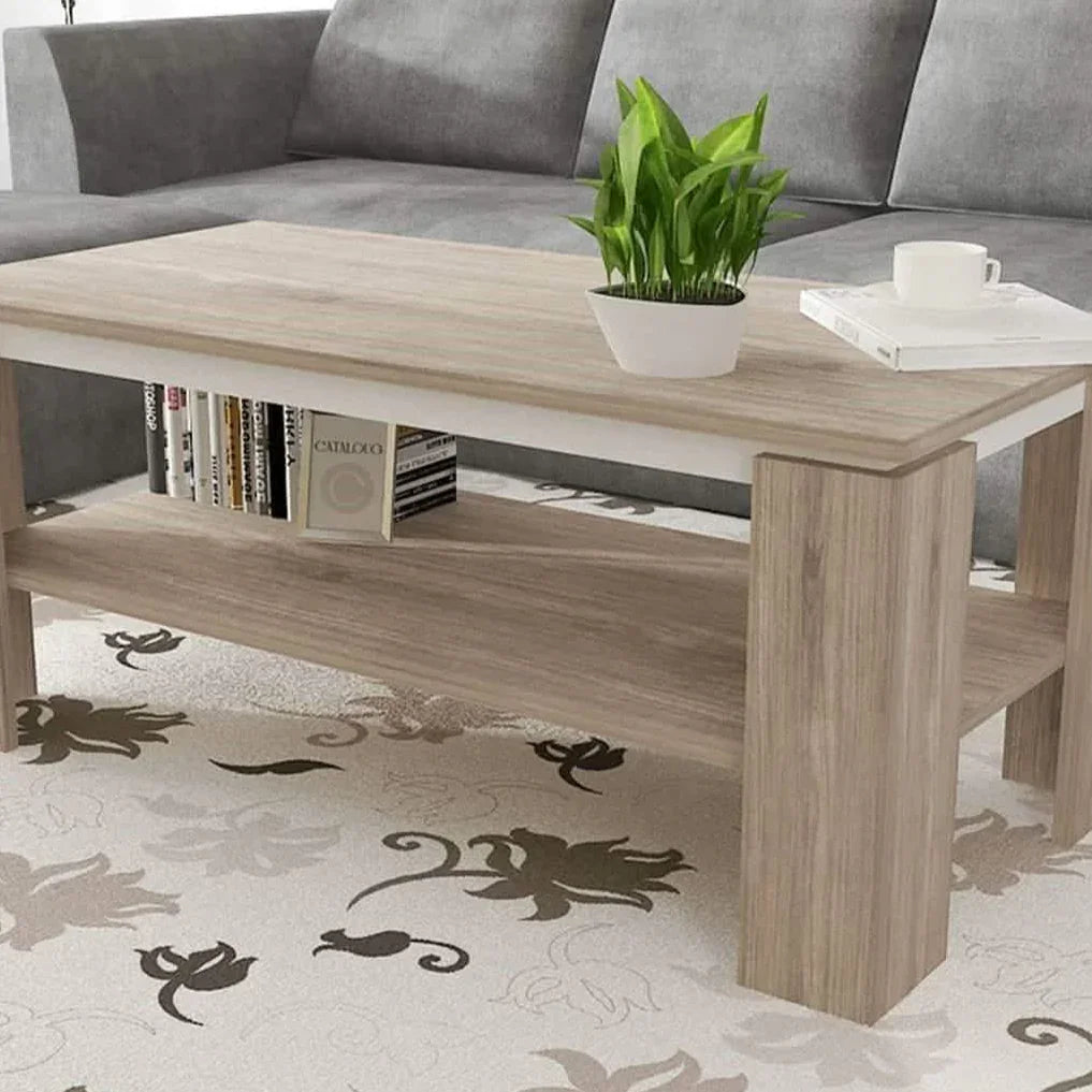 ترابيزة قهوة ام دي اف، 100*50*45 سم