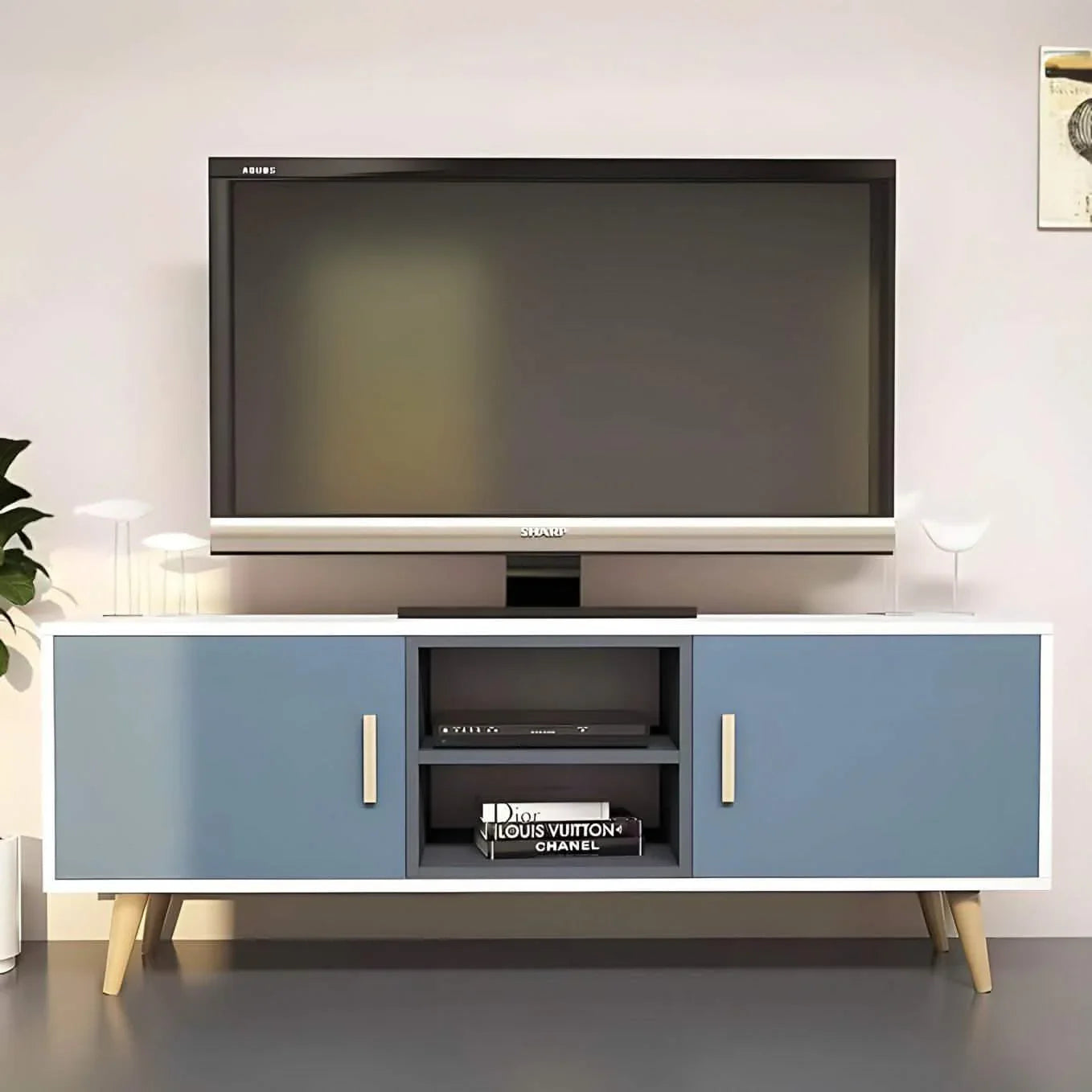 ترابيزة تليفزيون ام دي اف، 120*30*50 سم