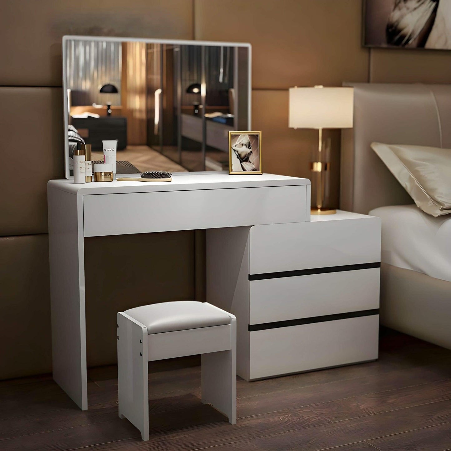 تسريحة خشب ام دي اف، 120*35*140 سم