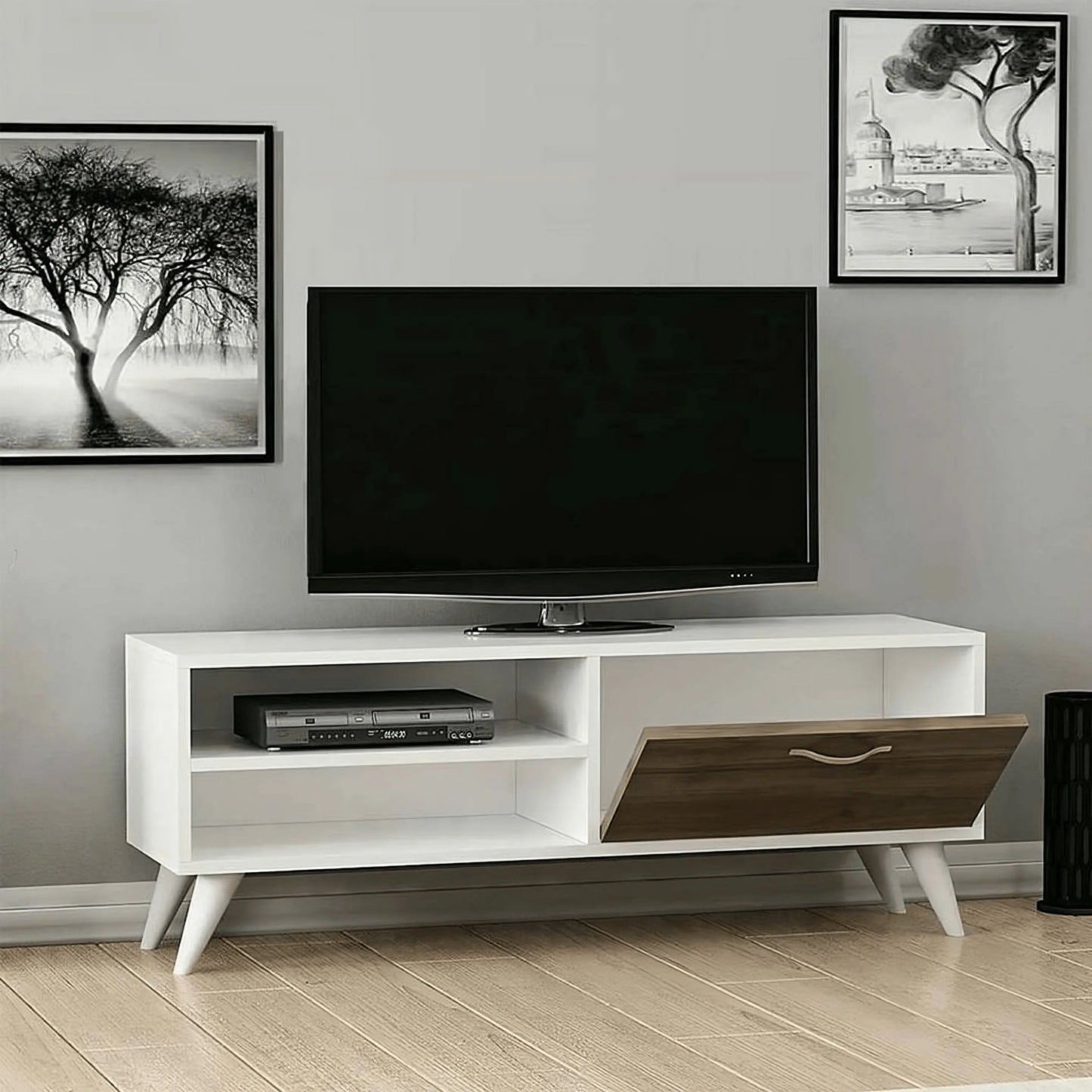 ترابيزة تليفزيون ام دي اف 120*30*40 سم - CLG204 - Homix