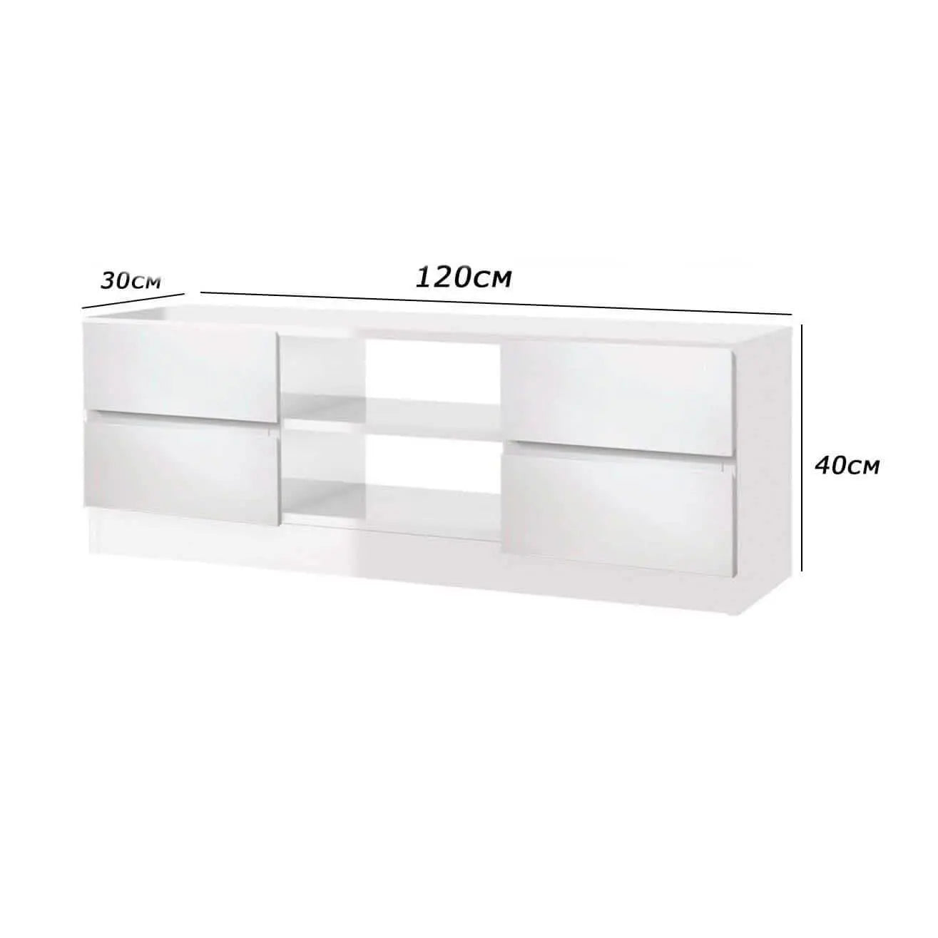 ترابيزة تليفزيون ام دي اف 120*30*40 سم - FUN39 - Homix