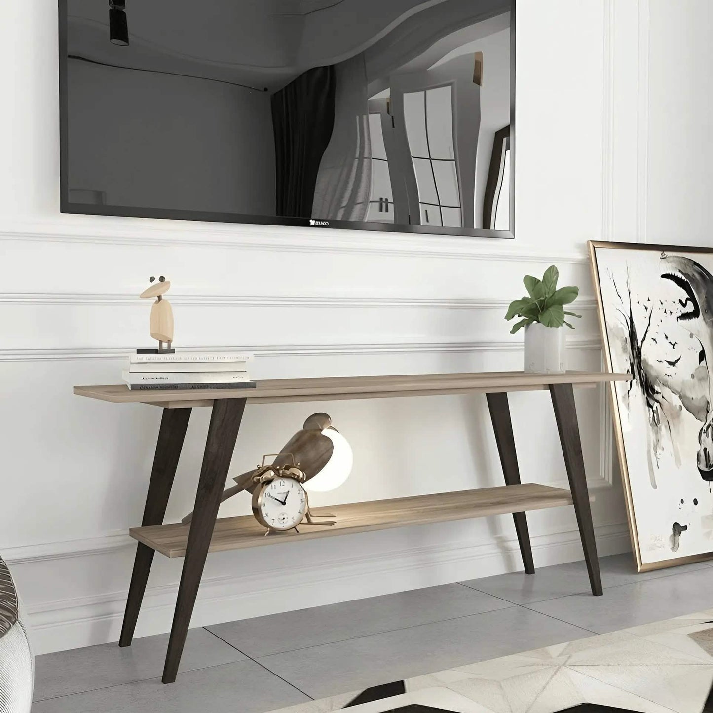 ترابيزة تليفزيون ام دي اف 120*30*60 سم - CLG164 - Homix