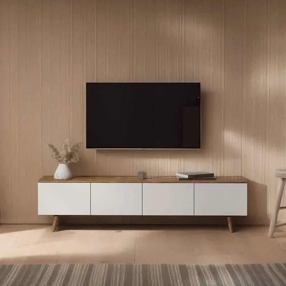 ترابيزة تليفزيون ام دي اف، 120*30*50 سم