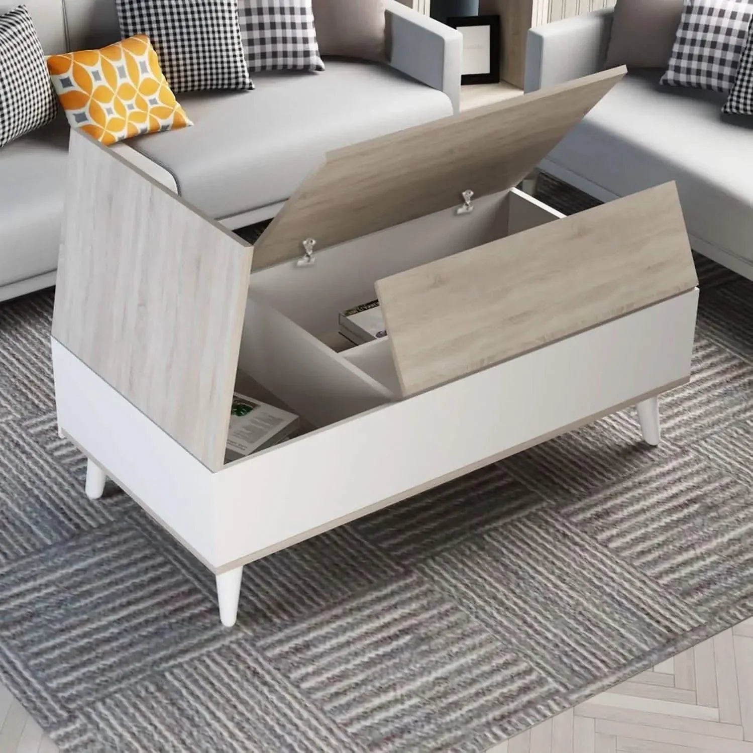 ترابيزة قهوة ام دي اف، 120*60*40 سم