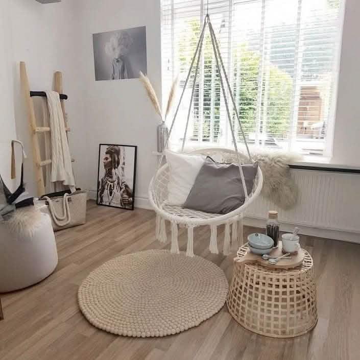 أرجوحة مكرمية قطن، 80 سم