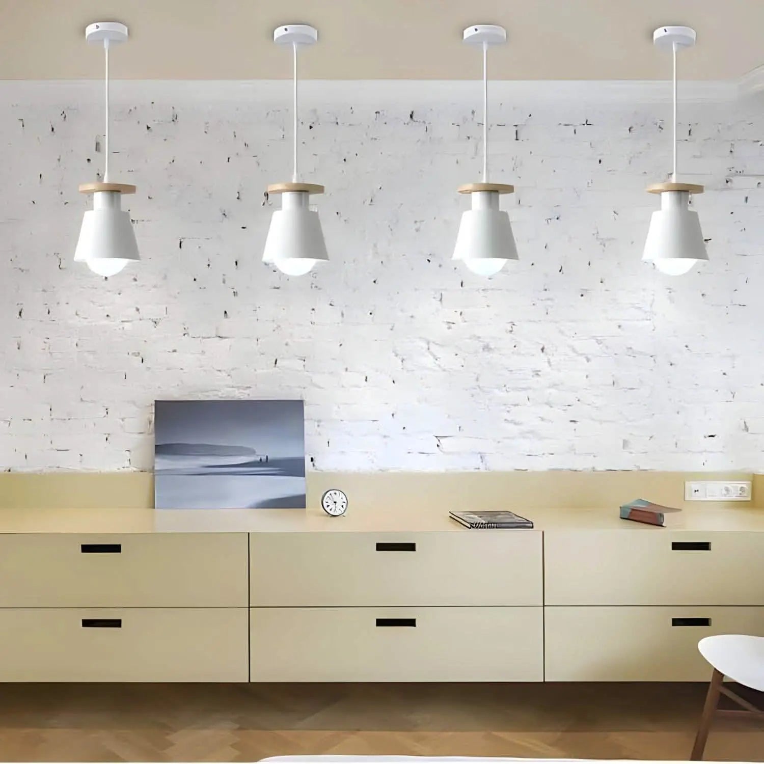 نجفة خشب زان و ومعدن، 12*113*13 سم