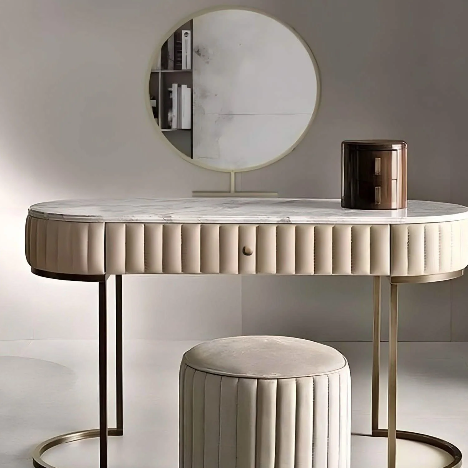 تسريحة خشب ام دي اف و ستيل، 3 قطع