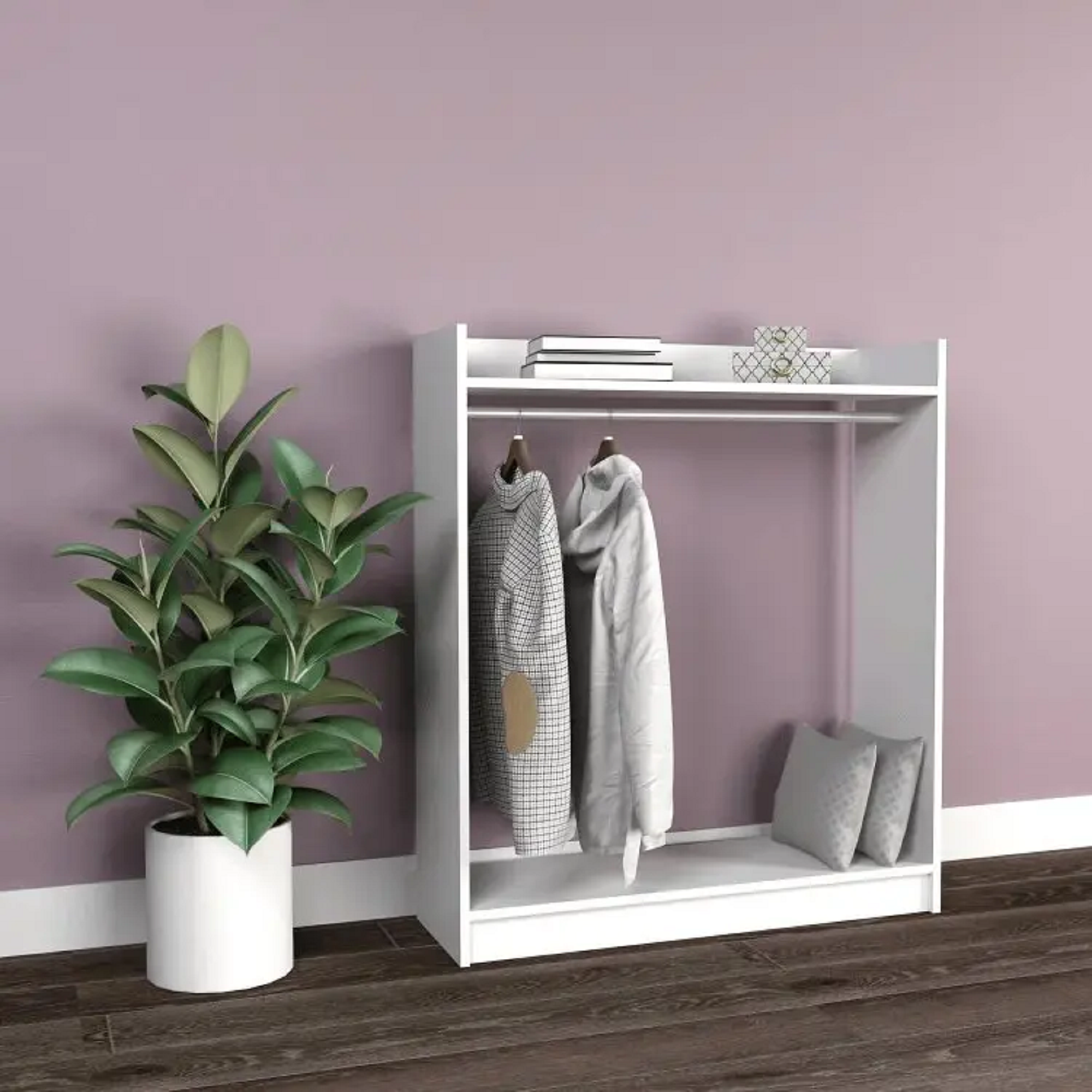 شماعة ملابس خشب ام دي اف، 100*35*120 سم