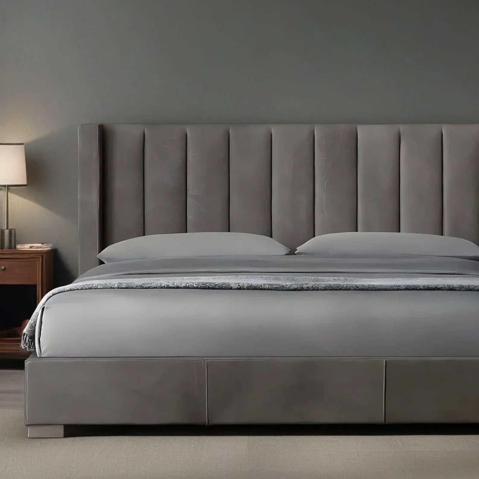 سرير كينج خشب موسكي ، 160*195*120 سم