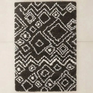 سجادة صوف اسود و بيج 200*300 سم - LUS178 - Homix
