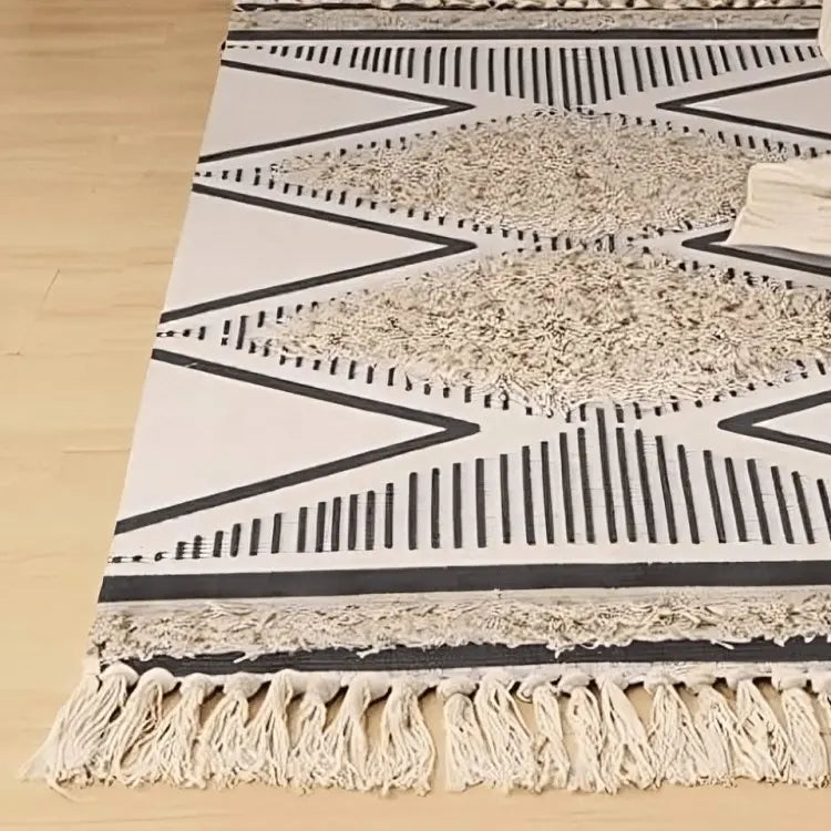 سجادة صوف بيج و أسود 200*300 سم - LUS170 - Homix