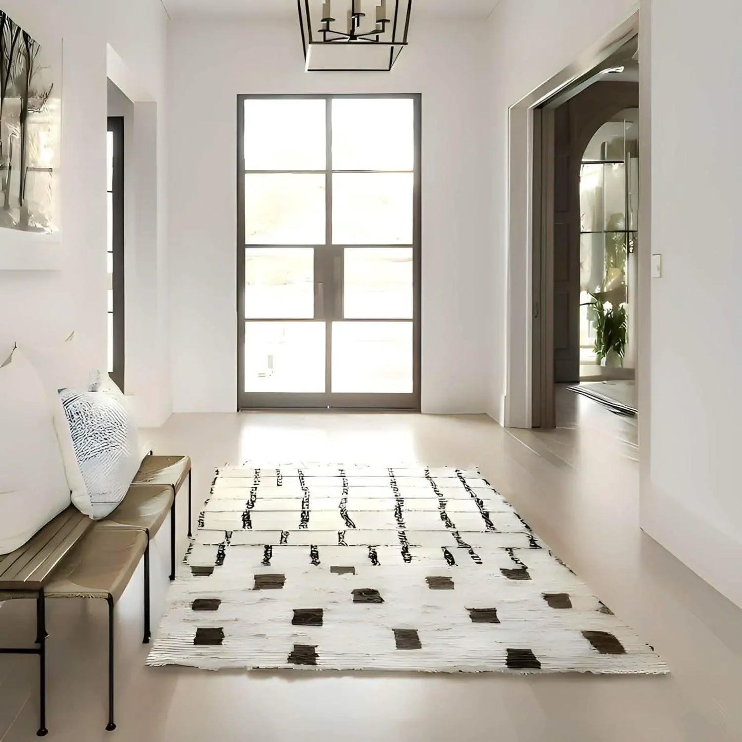 تسوق الأن من هومكس سجادة صوف بيج*اسود 200*300 سم - LUS180 بأفضل سعر وأفضل جودة