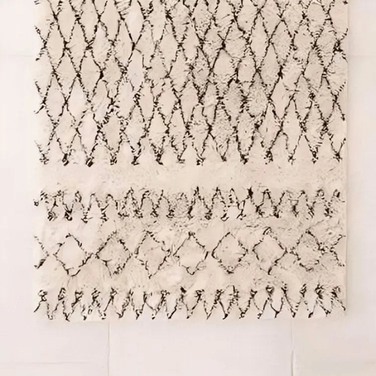سجادة صوف بيج و اسود 200*300 سم - LUS186 - Homix