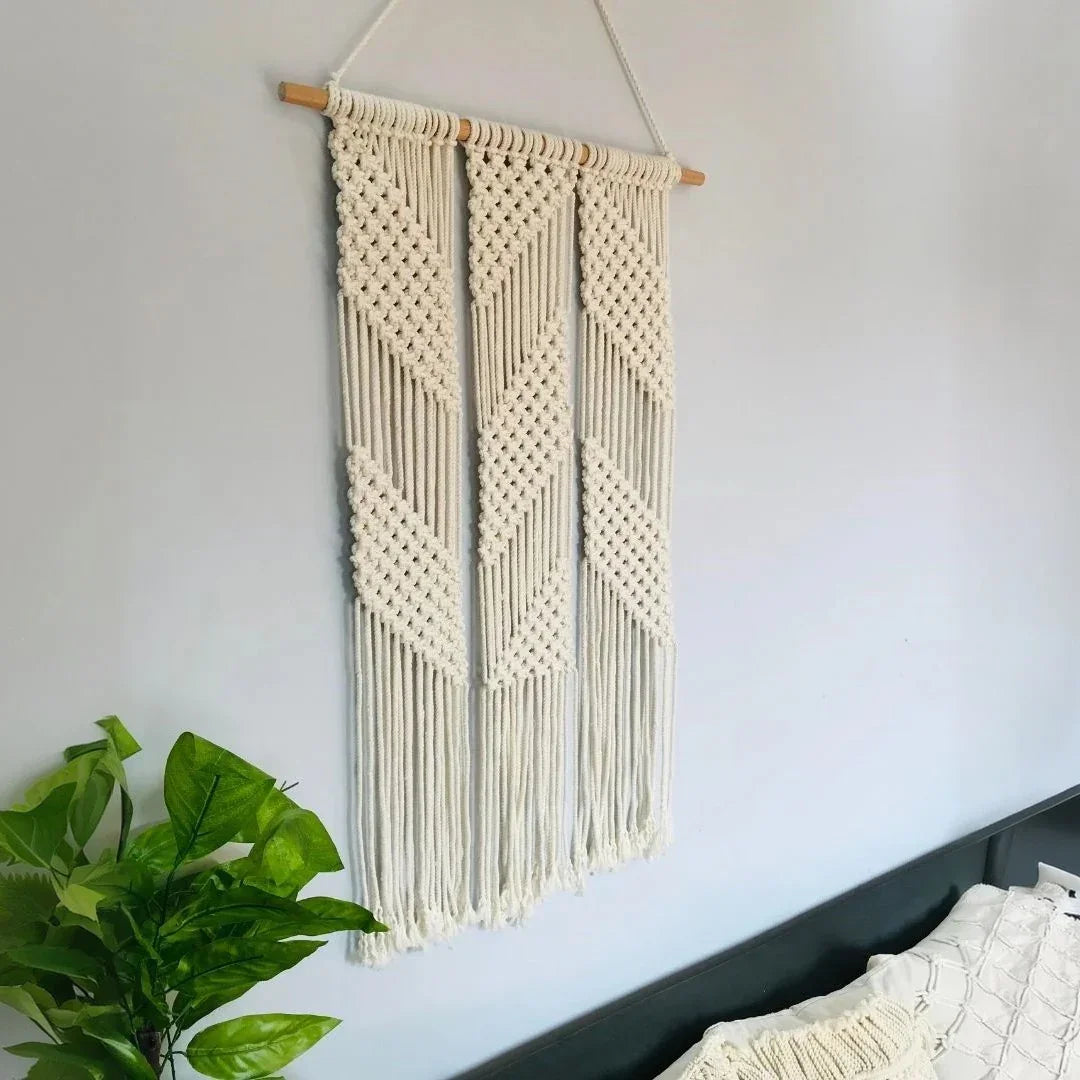 مكرمية حائط قطن و موسكي، 50*100 سم