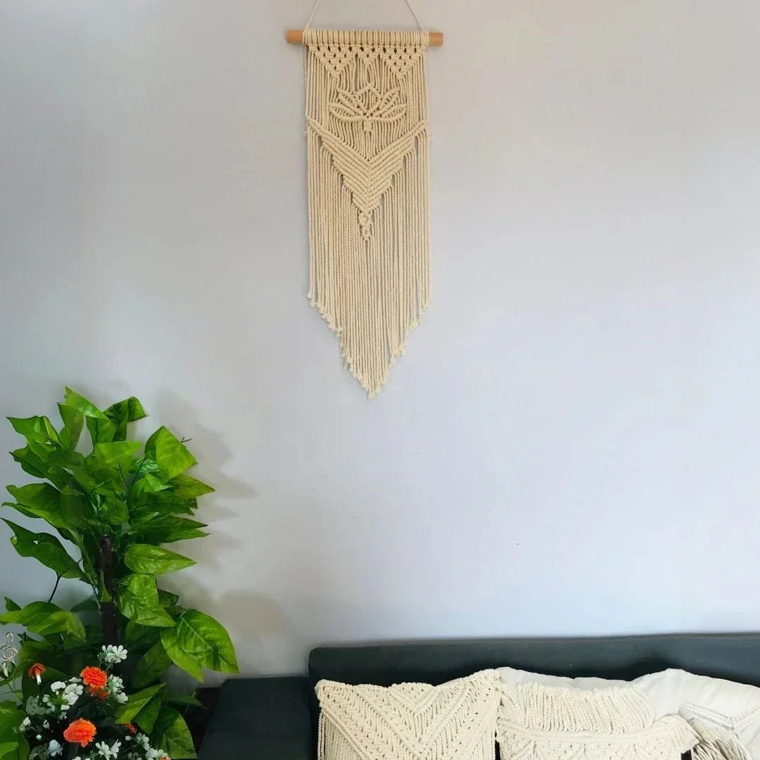 مكرمية حائط قطن و موسكي، 25*75 سم