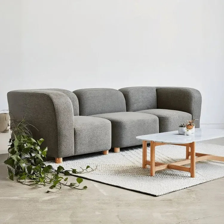 كنبة ثلاثية زان أحمر 220*80*75 سم - KAR36 - Homix