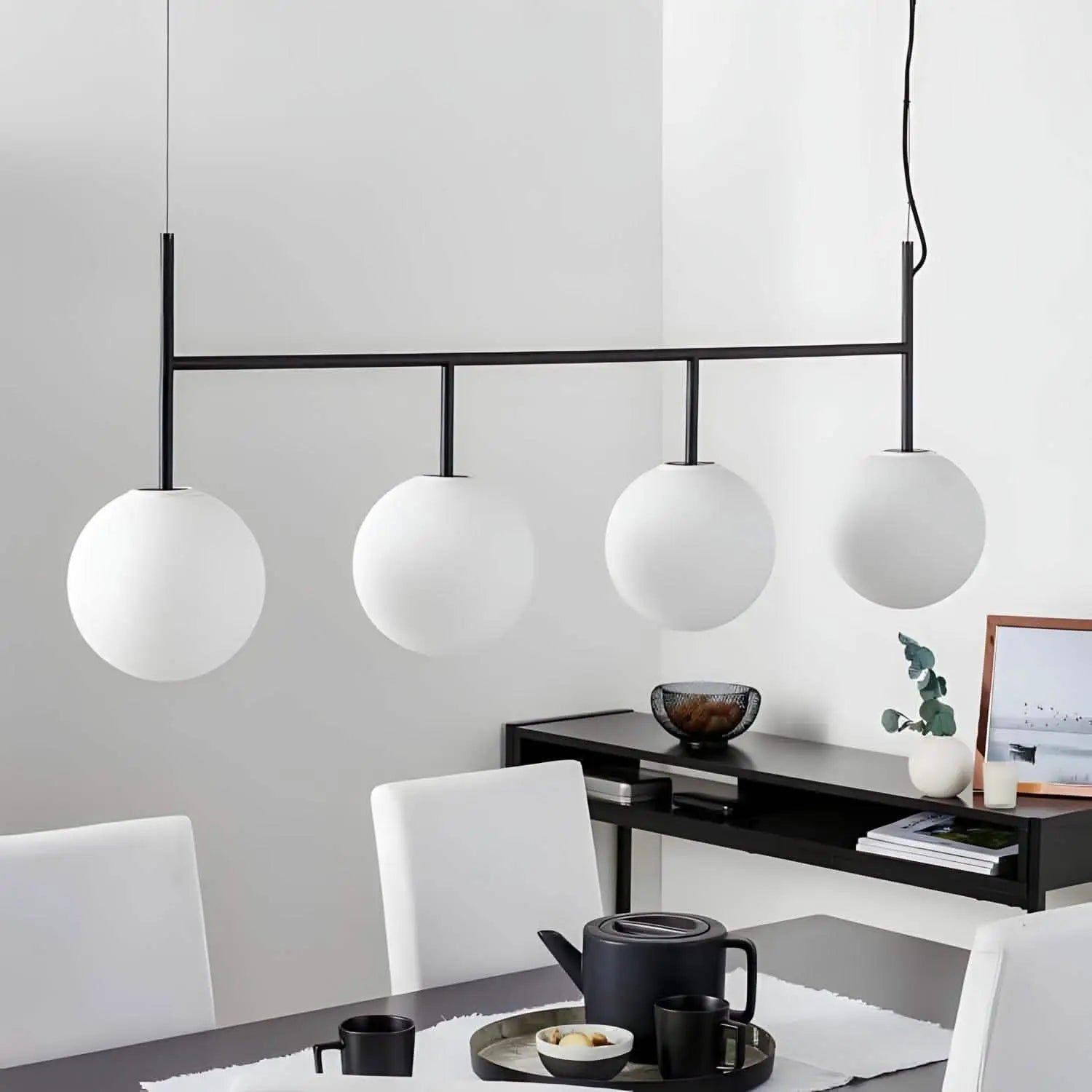 نجفة معدن و زجاج، 40*160 سم