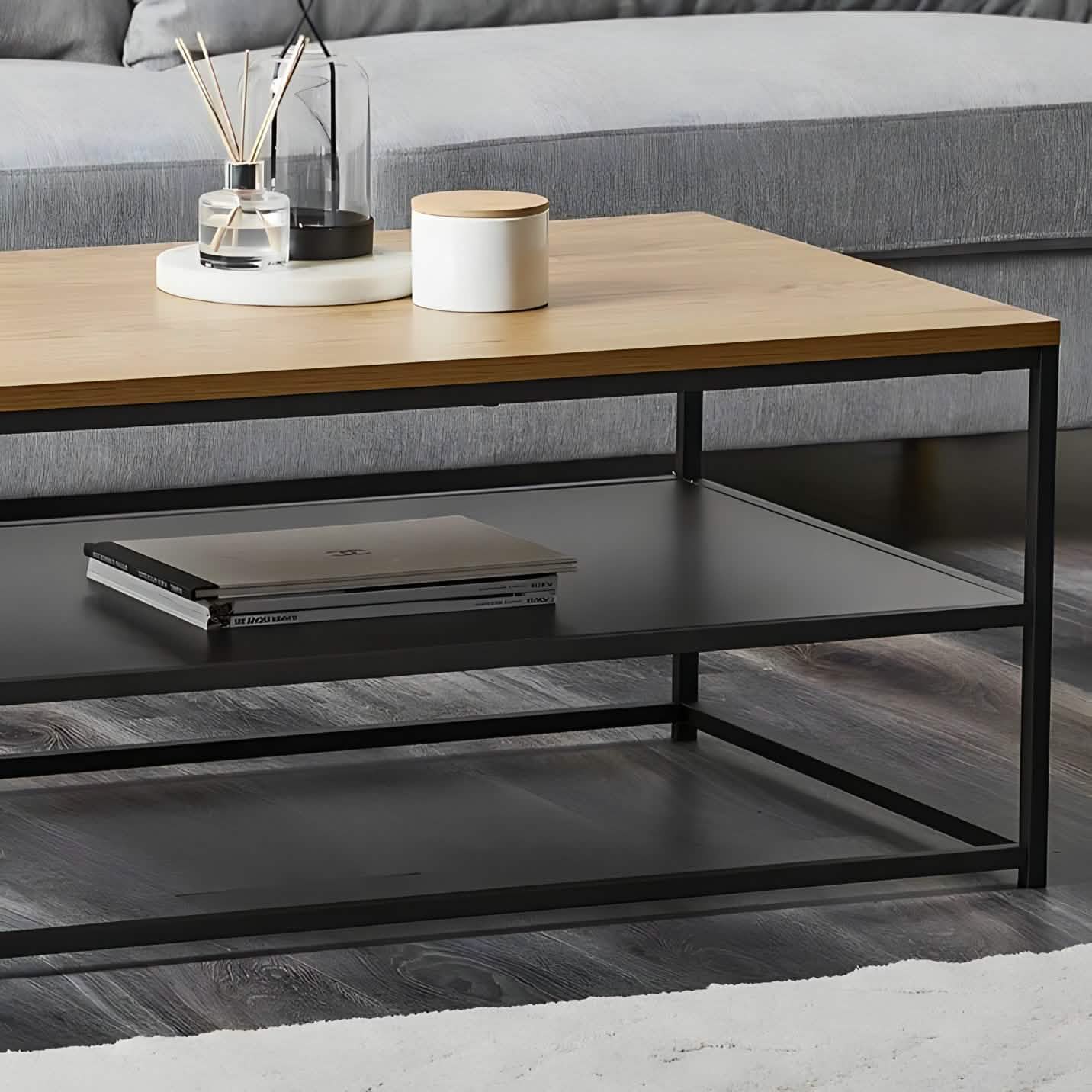 ترابيزة قهوة خشب ام دي اف 80*40*45 سم  - FAD109 Fouad Store