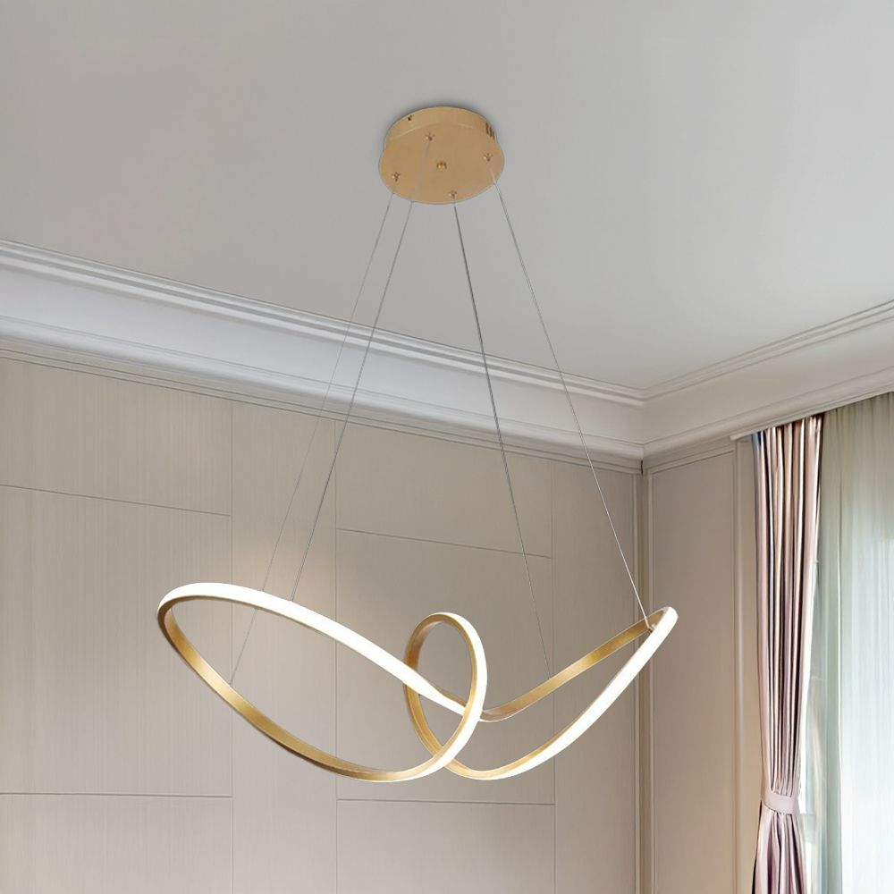 نجفة معدن و رابر، 60*60 سم- ذهبي