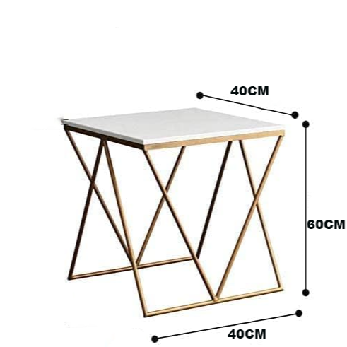 ترابيزة جانبية معدن 40*40*60 سم - STA87