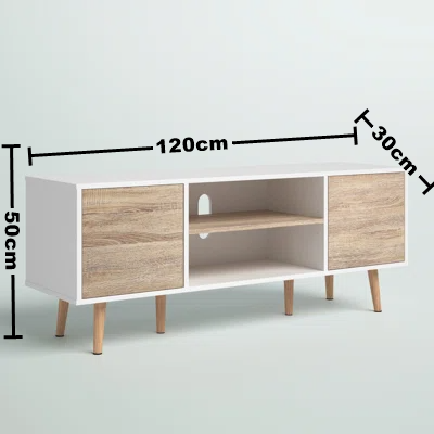 ترابيزة تليفزيون ام دي اف 120*30*50سم - HOM21