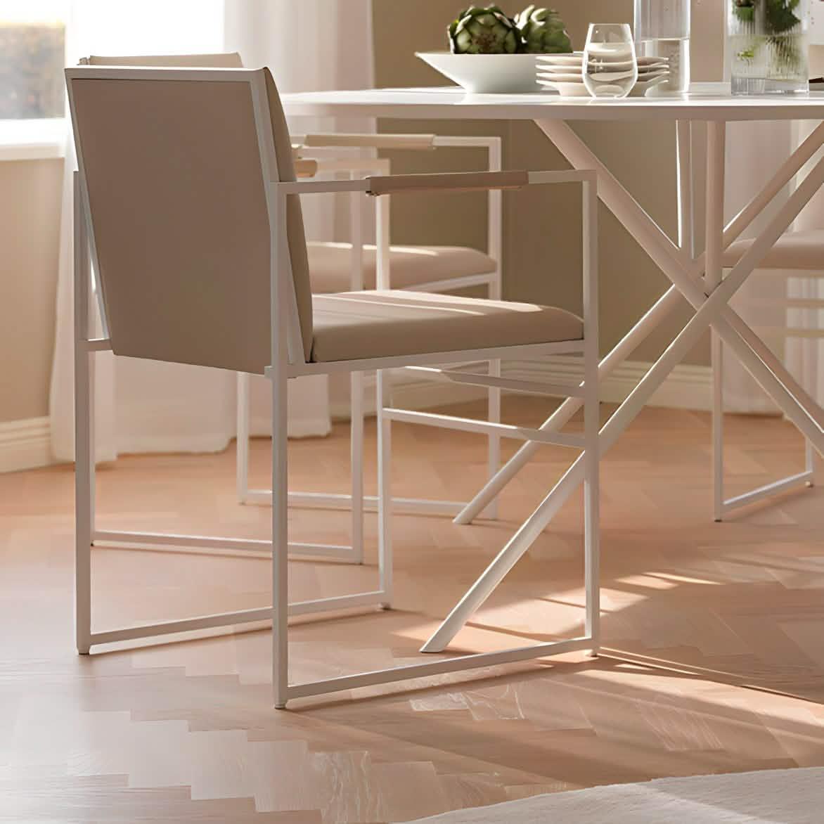 سفرة معدن و ام دي اف مع 4 كراسي - RON281 Royal Iron