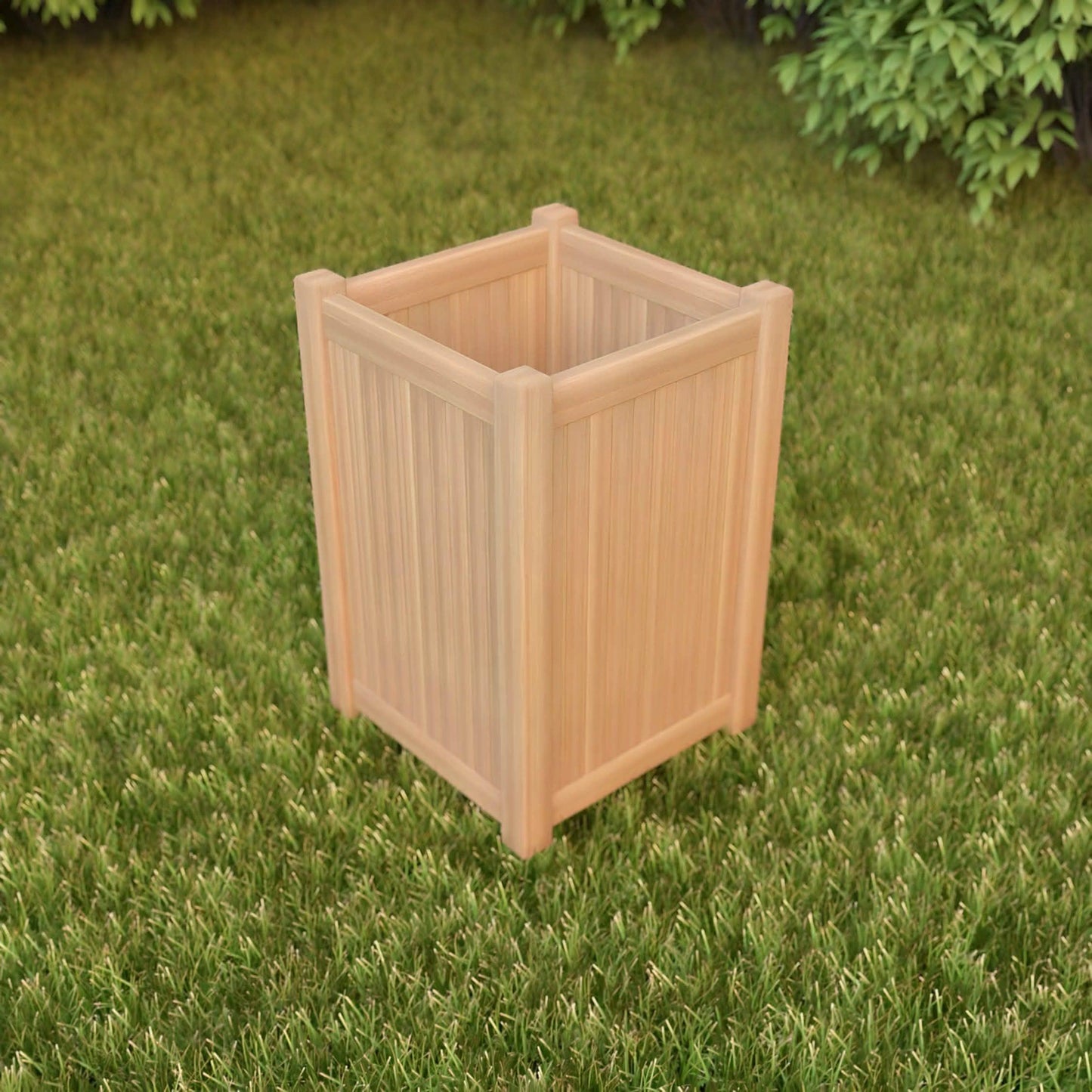 باسكت مهملات خشب زان، 28*28*40 سم
