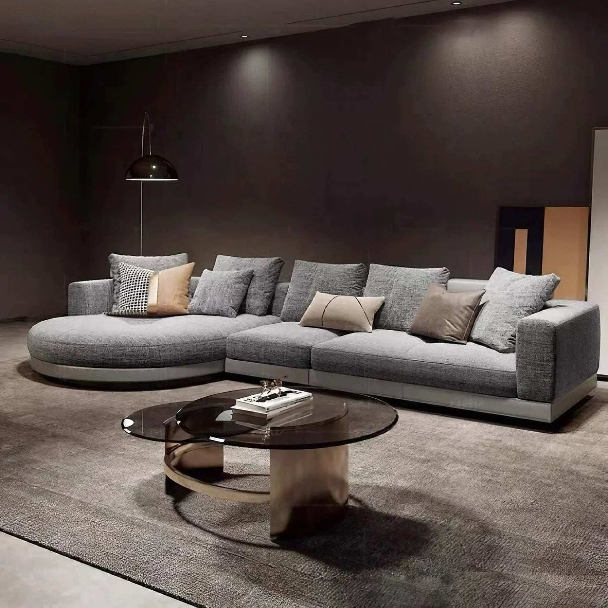 Beech wood corner sofa, 290*150*70 cm