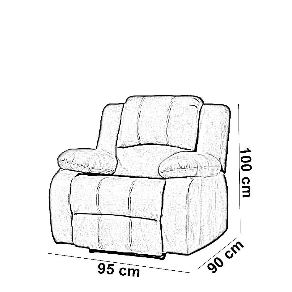 كرسي استرخاء ليزي بوي خشب زان، 95*90*100 سم - بني