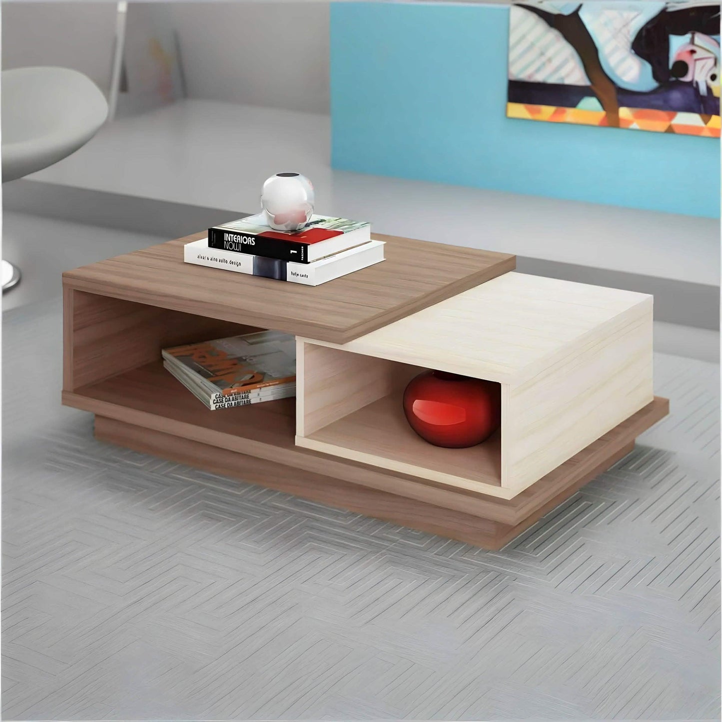 ترابيزة قهوة ام دي اف 90*50*42 سم - BAL69 El Batal Furniture