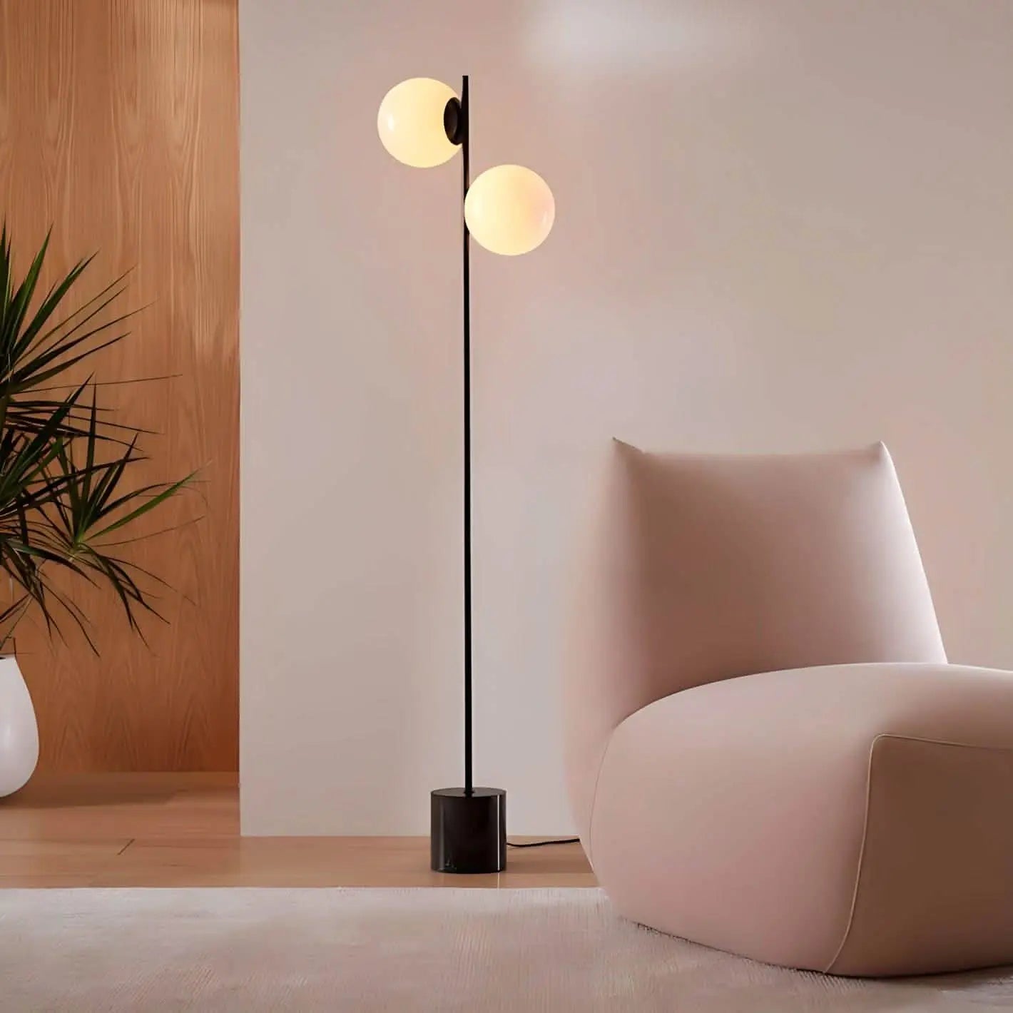 أباجورة ستيل و رخام، 30*170 سم