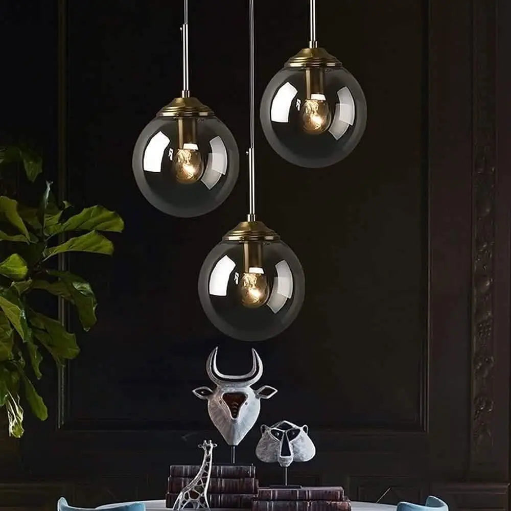 نجفة معدن و زجاج، 30*27 سم