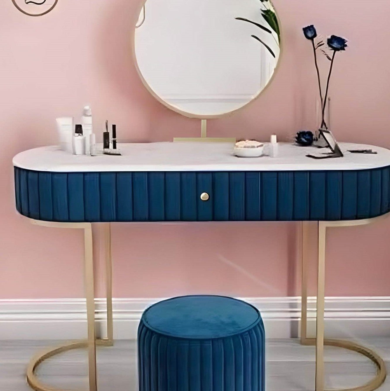 تسريحة خشب ام دي اف و ستيل، 3 قطع