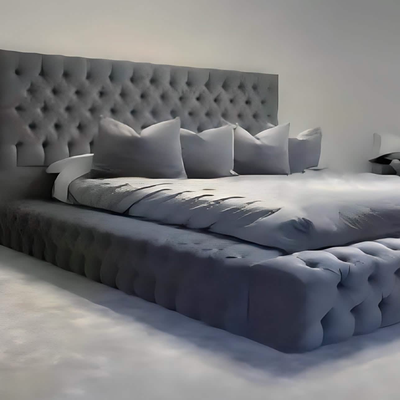 سرير سوبر كينج خشب كونتر، 180*200*140 سم