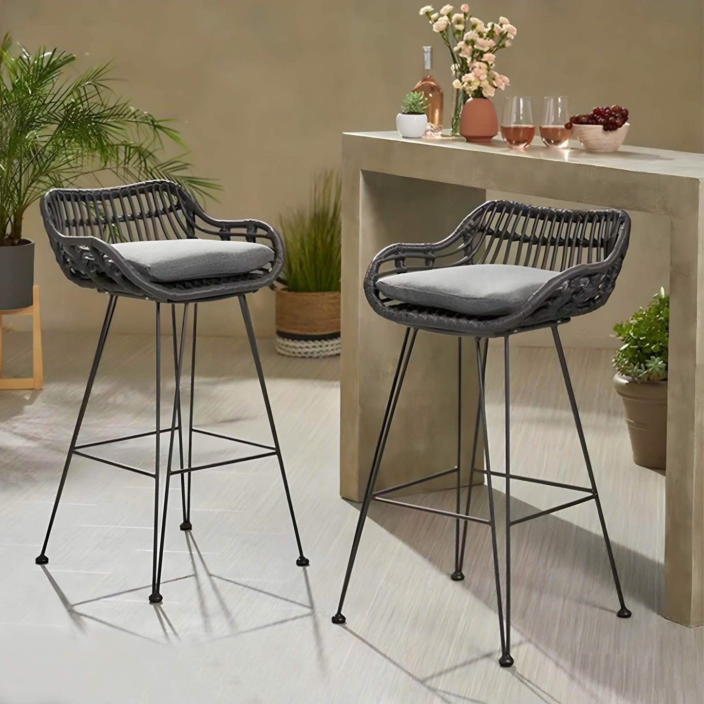 كرسيين راتان 50*60*93 سم - OSR5 Oscar Rattan